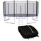 15Ft Trampoline Safety Net Replacement Enclosure Net For 10 Poles